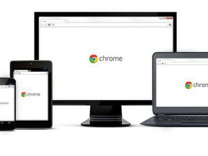 Chrome en ordenadores, m&oacute;viles y tabletas.