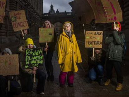  Soy una niña que dice que otras personas están robando mi futuro , dice sobre ella misma Greta Thunberg