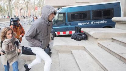 Uno de los cinco condenados por la violación múltiple de una menor en Manresa (Barcelona), en 2019.