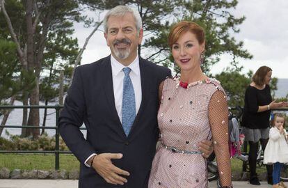 Carlos Sobera y su esposa Patricia Santamarina.