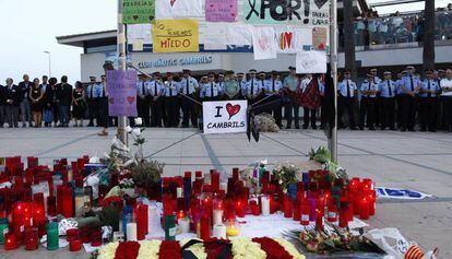 Manifestació a Cambrils, aquesta tarda.