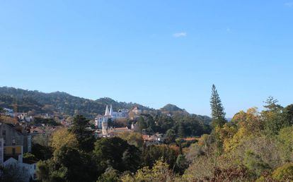 Panorámica del palacio de Sintra.