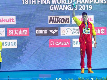 Mack Horton, medalla de plata, se niega a subirse al podio con Sun Yang.