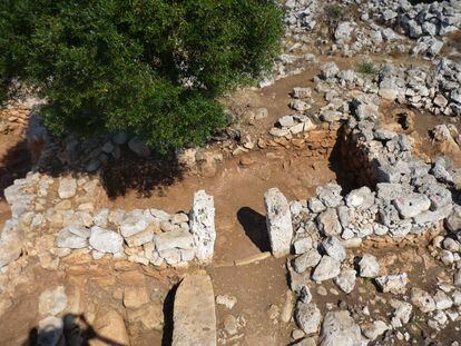 Vivienda andalusí desenterrada en Torre d’en Galmés (Menorca).