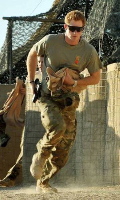 Enrique de Inglaterra, durante su segunda misión en Afganistán, en noviembre de 2012.