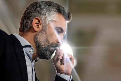 Pedro Nuno Santos, el sábado en Lisboa, fue elegido nuevo secretario general del PS, en sustitución de António Costa. 
