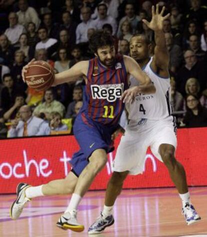 Navarro y Draper, en el Madrid-Barça de Liga.