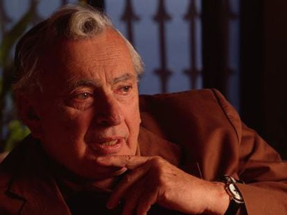 El escritor Gore Vidal, en su casa de Ravello (Italia) en febrero de 1995.