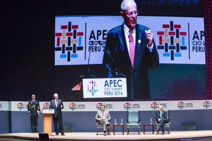 El presidente de Per&uacute;, Pedro Pablo Kuczynski, abre la cumbre de la APEC en Lima.