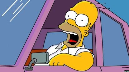 El personaje Homer Simpson de la serie de televisión americana 'Los Simpsons'. 