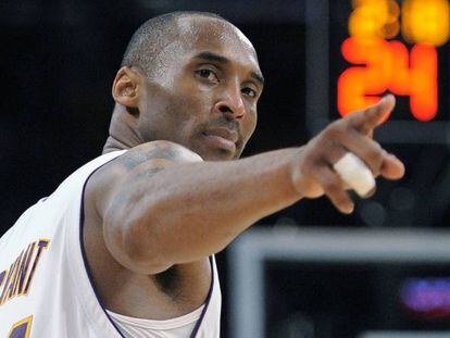 Kobe, en un partido con los Lakers en 2009