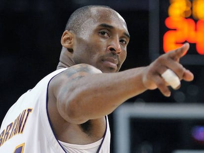 Kobe, en un partido con los Lakers en 2009