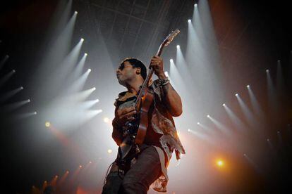 Lenny Kravitz, el jueves pasado, en el Coliseum de A Coru&ntilde;a.