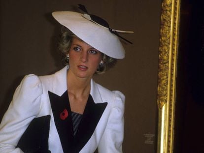 Diana de Gales, durante su visita a la National Gallery of Art de Washington, en 1985.