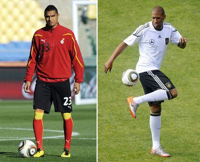 Kevin-Prince (a la izquierda) y Jerome, los hermanos Boateng.