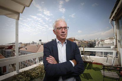Peter Sands, director del Fondo Mundial contra el Sida, la Tuberculosis y la Malaria, el martes en Madrid.