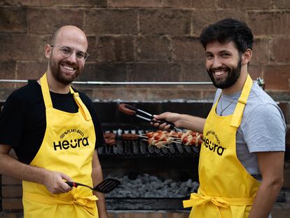 Marc Coloma y Bernat Añaños, creadores Heura, productora de carne vegetal.