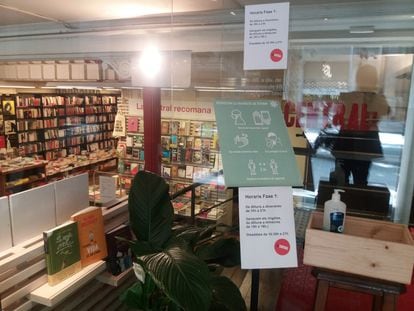 Imagen de la librería La Central, el lunes a mediodía.