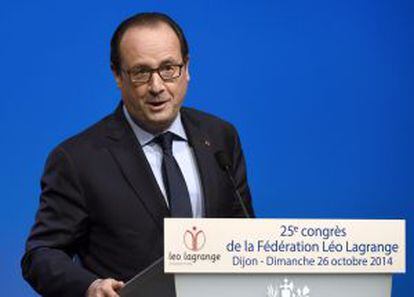 Hollande, en un acto el pasado domingo.