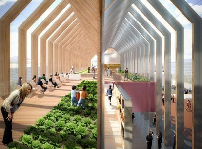 Proyecto del pabellón español en la Expo Milano 2015, del estudio B720 Fermín Vázquez Arquitectos.