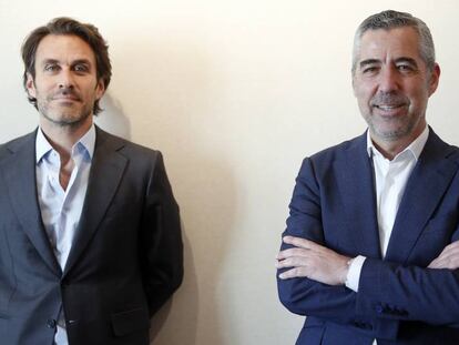 Saïd Hejal, consejero delegado del grupo inversor Kronos. A la derecha, Rui Meneses, director general de la promotora Kronos Homes.