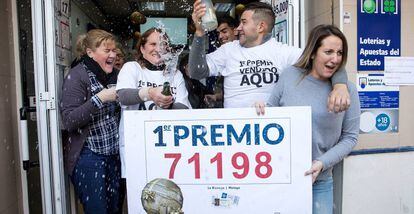 Ganadores de Lotería de Navidad en administración de Málaga
