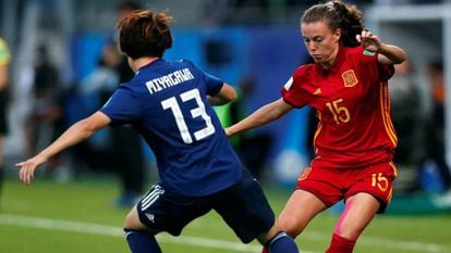 Un momento de la final del Mundial Sub-20 femenino entre España y Japón.