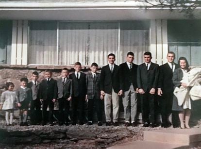 La familia Galvin en 1965. Seis de los 12 hijos de Donald y Mimi fueron diagnosticados con esquizofrenia.
