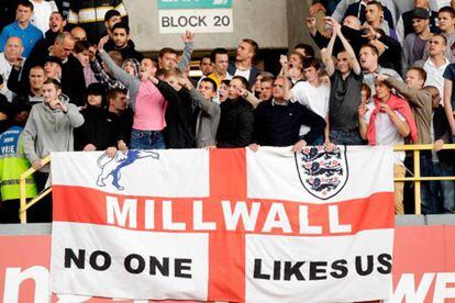 Aficionados del Millwall de Londres