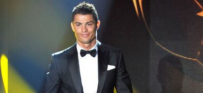 Cristiano Ronaldo, en la gala del Balón de Oro de 2012.