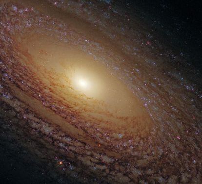 Una galaxia espiral, retratada en 2010.
