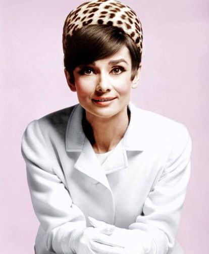 Retrato de Audrey Hepburn durante el rodaje de la película 'Cómo robar un millón y...', de William Wyler.