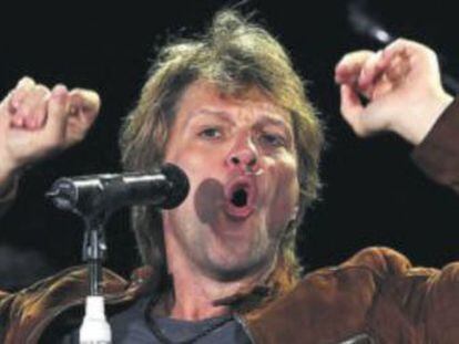 Actuación de Jon Bon Jovi en el estadio Anoeta de San Sebastián.