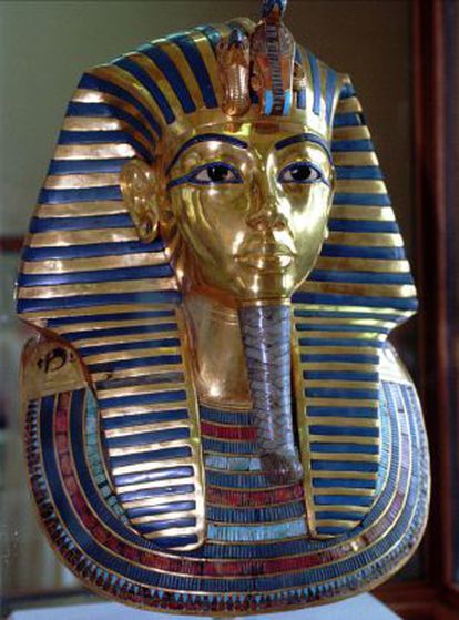 Imagen de archivo de la máscara de Tutankamón.
