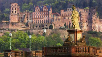 Vista de la ciudad de Heidelberg, Alemania.