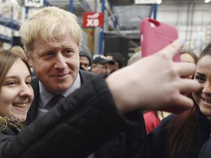 El alcalde de Londres, Boris Johnson, tras un discurso a favor del Brexit.