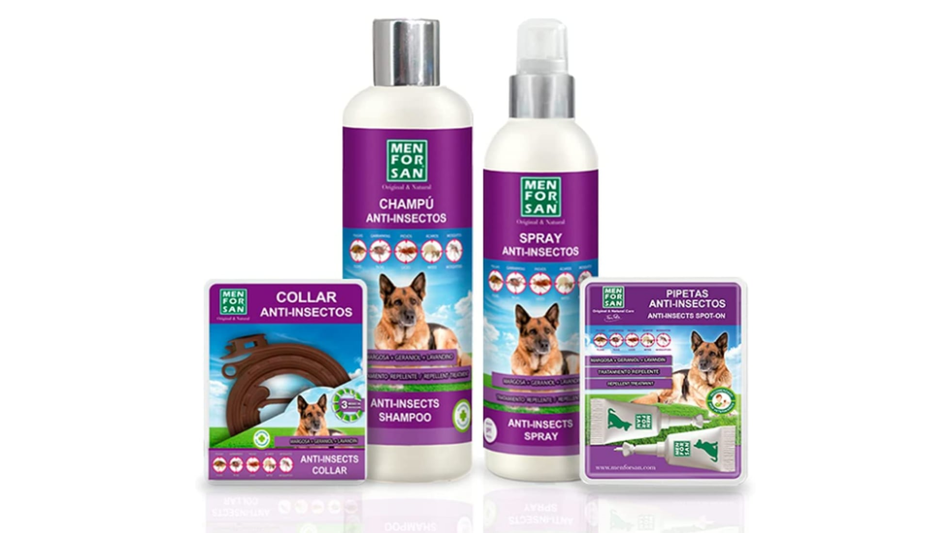 Repelente NATURAL anti-pulgas, anti-garrapatas y anti-mosquitos para perros  