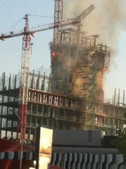 Imagen del incendio.