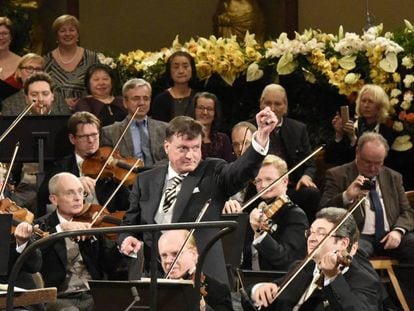 El director Christian Thielemann en el ensayo general del Concierto de Año Nuevo, el 30 de diciembre de 2018.