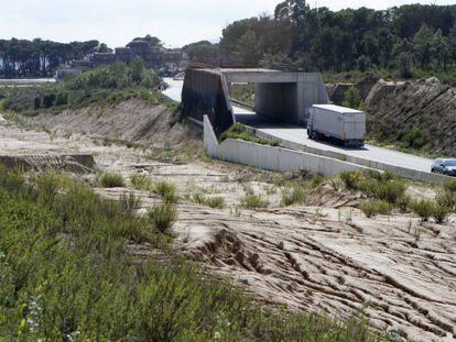 N II a su paso por las comarcas de Girona.