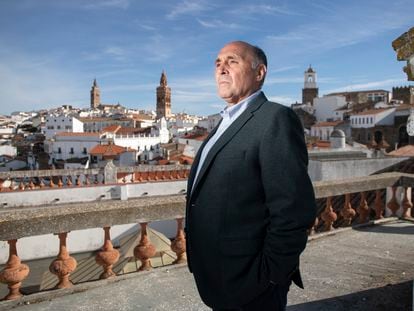 El empresario Ricardo Leal, el jueves en la localidad de Jerez de los Caballeros (Badajoz).
