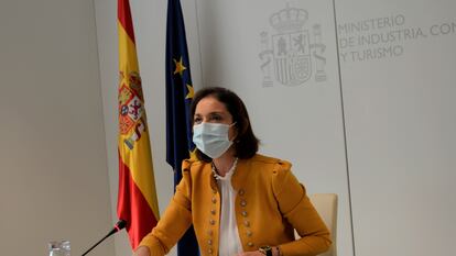 La ministra de Industria, Comercio y Turismo del Gobierno, Reyes Maroto.