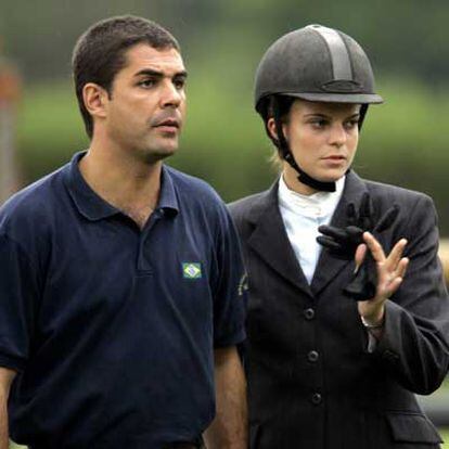 Athina Onassis con Dado Miranda, con quien ayer contrajo matrimonio.