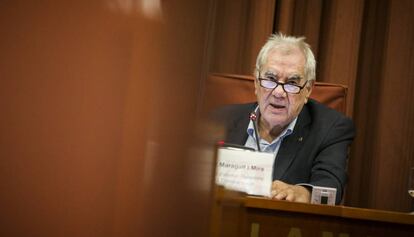 Ernest Maragall, al Parlament, el 13 de setembre. 