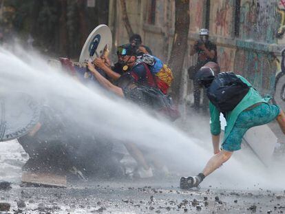 Protesta en Chile contra el Gobierno, el miércoles pasado.