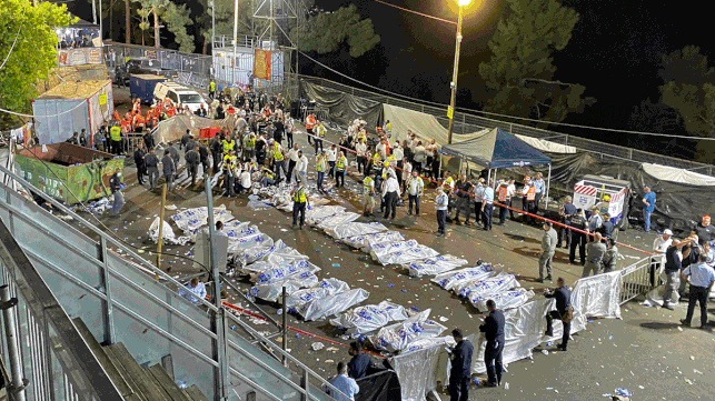 Una avalancha en un acto religioso masivo causa 44 muertos en la peor catástrofe civil en Israel 