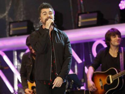 El cantante colombiano Juanes, durante una actuación. 