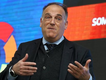 Tebas, durante un acto en M&eacute;xico.