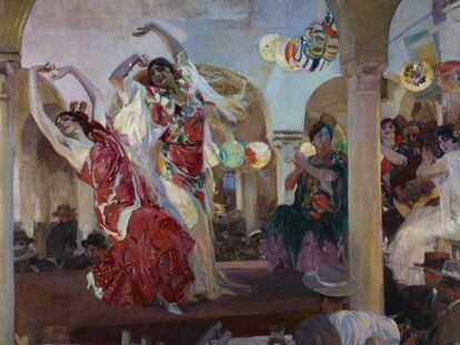 'Baile en el café Novedades de Sevilla', de Sorolla.