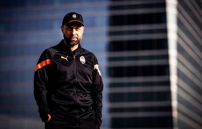El entrenador del Shakhtar, Igor Jovicevic, este martes en Madrid.